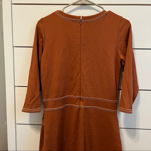 Spartina 499 Made In Peru Burnt Orange Dress - Picture 3 of 7